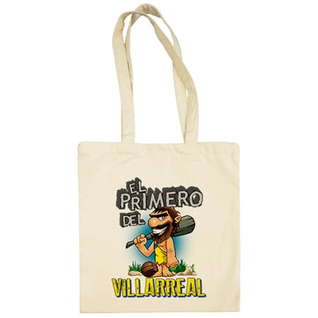 Bolsa de tela frase el primero del Villarreal para hincha de su equipo de fútbol
