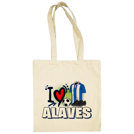 Bolsa de tela para enamorado de su equipo de fútbol de alavés