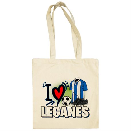 Bolsa de tela para enamorado de su equipo de fútbol de Leganés