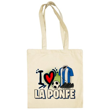 Bolsa de tela para enamorado de su equipo de fútbol de Ponferradina