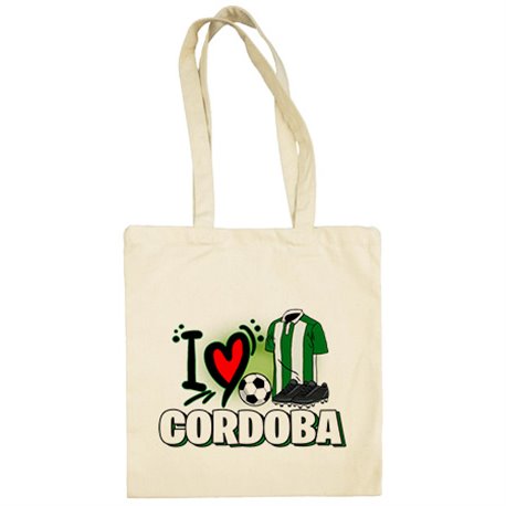 Bolsa de tela para enamorado de su equipo de fútbol del Córdoba