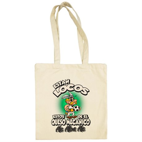 Bolsa de tela parodia de Asteris para aficionados al fútbol de Albacete