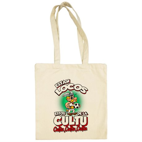 Bolsa de tela parodia de Asteris para aficionados al fútbol de la Cultu