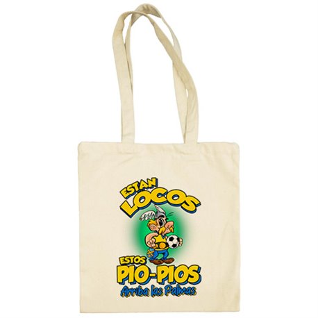Bolsa de tela parodia de Asteris para aficionados al fútbol de Las Palmas