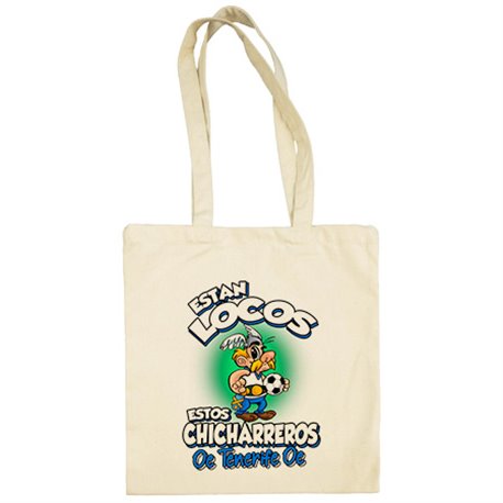 Bolsa de tela parodia de Asteris para aficionados al fútbol de Tenerife