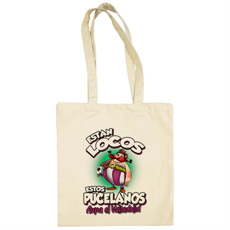 Bolsa de tela parodia de Obelis para aficionados al fútbol de Valladolid