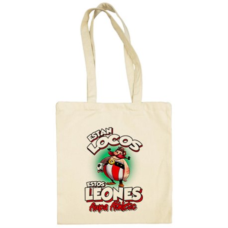 Bolsa de tela parodia de Obelis para aficionados al fútbol del Athletic
