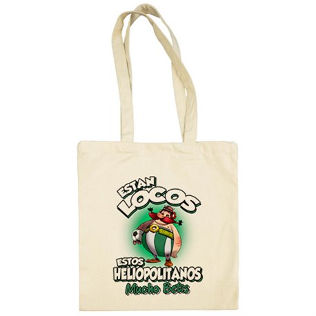 Bolsa de tela parodia de Obelis para aficionados al fútbol del Betis
