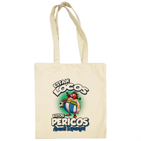 Bolsa de tela parodia de Obelis para armeros aficionados al fútbol de