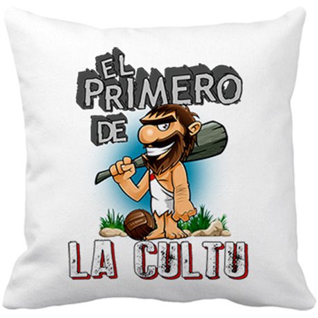 Cojín con relleno frase el primero de la Cultu para hincha de su equipo de fútbol