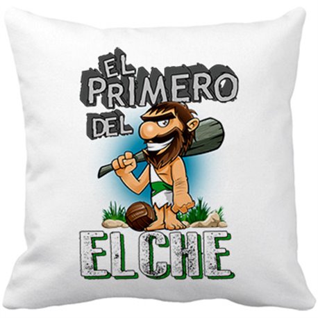 Cojín con relleno frase el primero del Elche para hincha de su equipo de fútbol