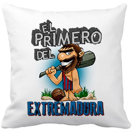 Cojín con relleno frase el primero del Extremadura para hincha de su equipo de fútbol