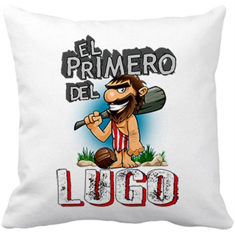 Cojín con relleno frase el primero del Lugo para hincha de su equipo de fútbol