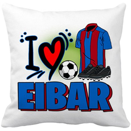 Cojín con relleno para enamorado de su equipo de fútbol de Eibar