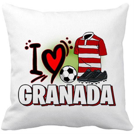 Cojín con relleno para enamorado de su equipo de fútbol de Granada