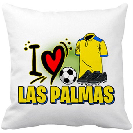 Cojín con relleno para enamorado de su equipo de fútbol de Las Palmas