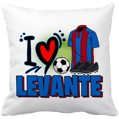 Cojín con relleno para enamorado de su equipo de fútbol de Levante