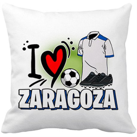Cojín con relleno para enamorado de su equipo de fútbol de Zaragoza