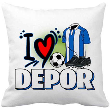 Cojín con relleno para enamorado de su equipo de fútbol del Depor