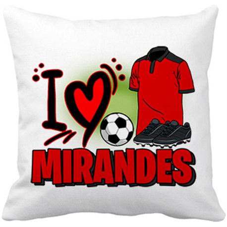 Cojín con relleno para enamorado de su equipo de fútbol del Mirandés