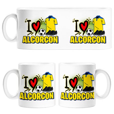 Taza para enamorado de su equipo de fútbol de Alcorcón
