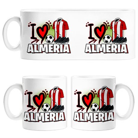 Taza para enamorado de su equipo de fútbol de Almería