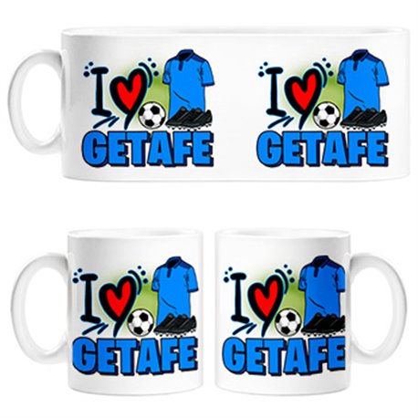 Taza para enamorado de su equipo de fútbol de Getafe
