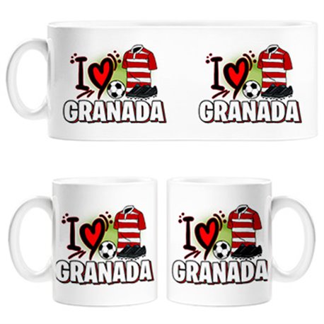 Taza para enamorado de su equipo de fútbol de Granada