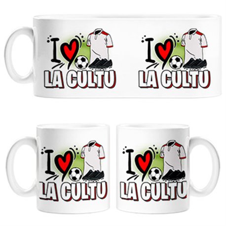 Taza para enamorado de su equipo de fútbol de la Cultu
