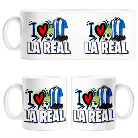 Taza para enamorado de su equipo de fútbol de la real