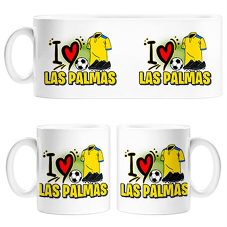 Taza para enamorado de su equipo de fútbol de Las Palmas
