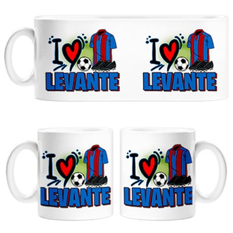 Taza para enamorado de su equipo de fútbol de Levante