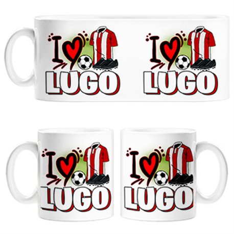 Taza para enamorado de su equipo de fútbol de Lugo