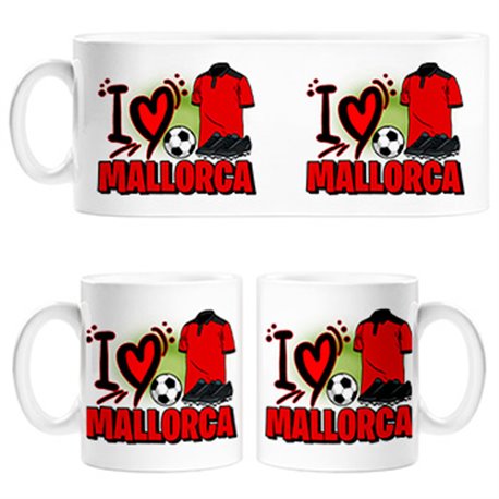 Taza para enamorado de su equipo de fútbol de Mallorca