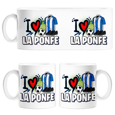 Taza para enamorado de su equipo de fútbol de Ponferradina