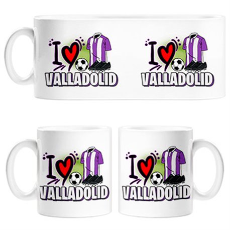 Taza para enamorado de su equipo de fútbol de Valladolid
