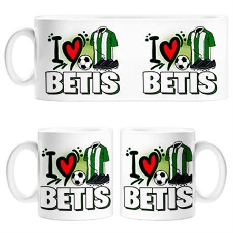 Taza para enamorado de su equipo de fútbol del Betis