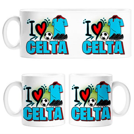 Taza para enamorado de su equipo de fútbol del Celta