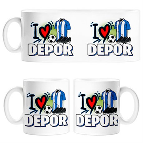 Taza para enamorado de su equipo de fútbol del Depor