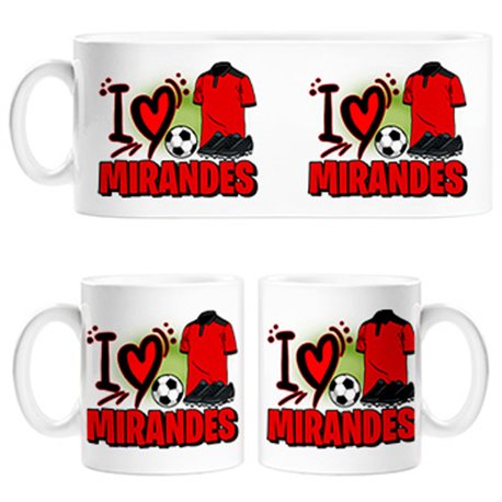 Taza para enamorado de su equipo de fútbol del Mirandés