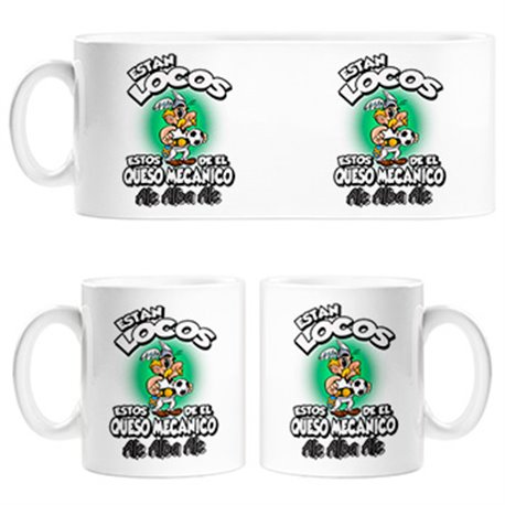 Taza parodia de Asteris para aficionados al fútbol de Albacete