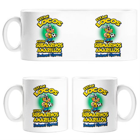 Taza parodia de Asteris para aficionados al fútbol de Villarreal