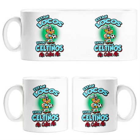 Taza parodia de Asteris para aficionados al fútbol del Celta