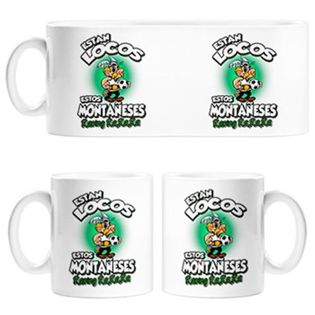 Taza parodia de Asteris para aficionados al fútbol del Racing