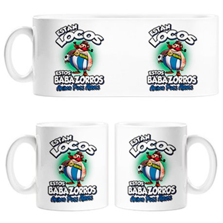 Taza parodia de Obelis para aficionados al fútbol  alavés
