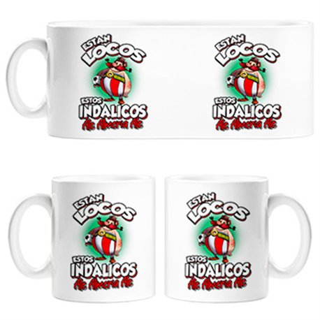 Taza parodia de Obelis para aficionados al fútbol de Almería