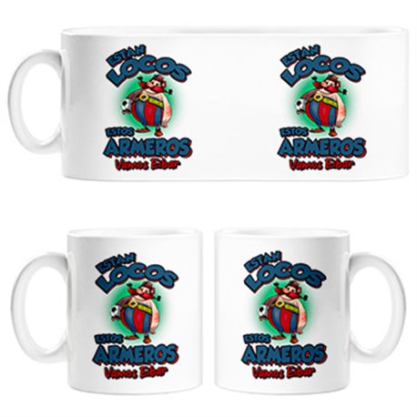 Taza parodia de Obelis para aficionados al fútbol de Eibar