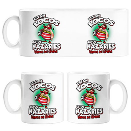 Taza parodia de Obelis para aficionados al fútbol de Granada