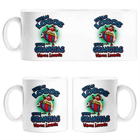 Taza parodia de Obelis para aficionados al fútbol de Levante