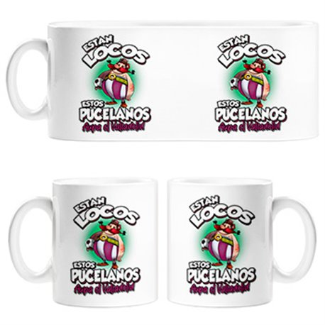 Taza parodia de Obelis para aficionados al fútbol de Valladolid